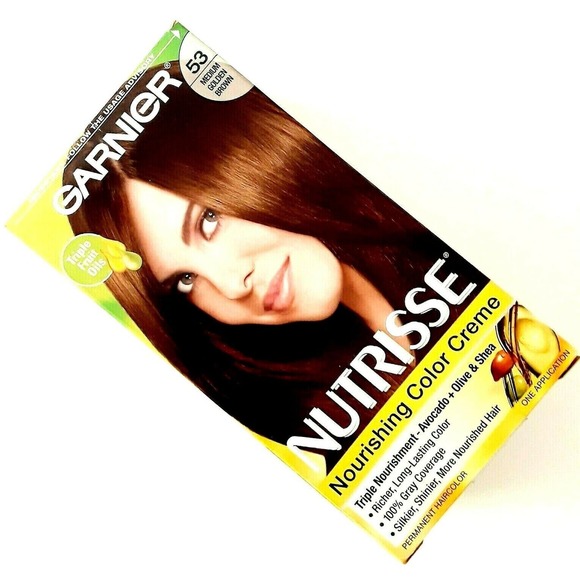 Garnier Nutrisse Haircolor # 53 Chestnut Medium Golden Brown Triple Nourishing - Picture 4 of 7